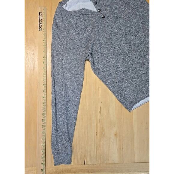 Marine Layer Henley Shirt Mens Size Small Long Sleeve Heathered Gray Made in USA - Picture 5 of 9